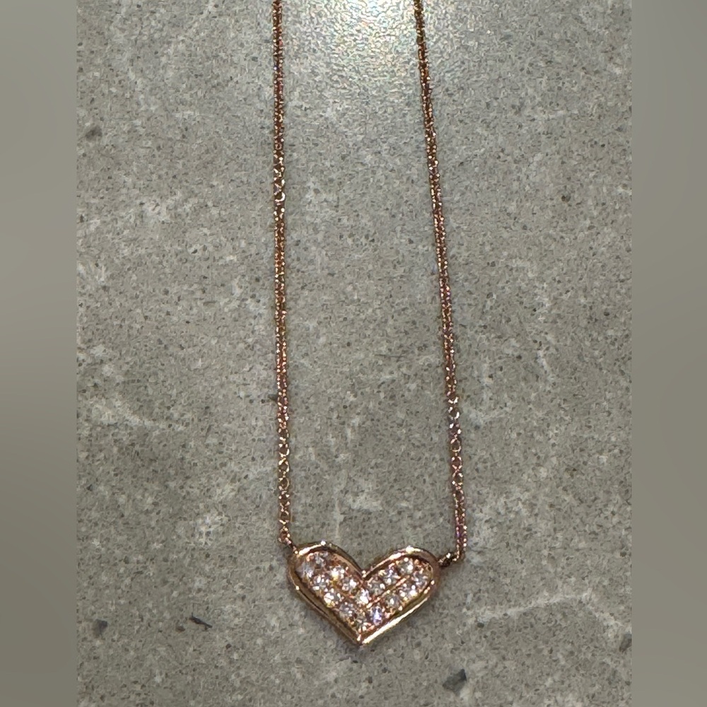 DANA REBECCA DESIGNS DIAMOND HEART NECKLACE 14KT GOLD! VALENTINES DAY! ♥️